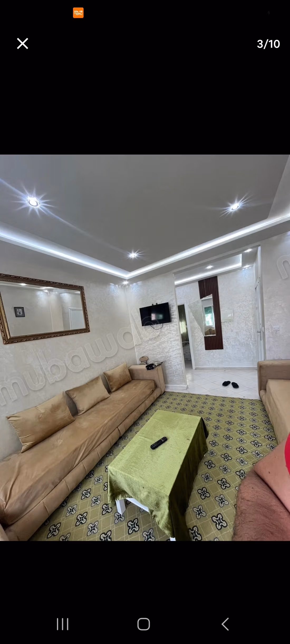 Apartment rental in Boukhalef. 2 beautiful bedrooms. Well-equipped kitchen