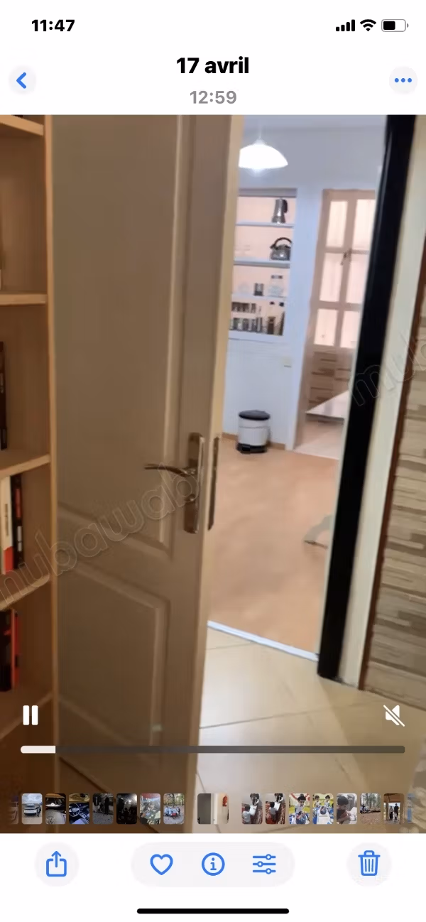 Superbe appartement à vendre à El Baraka.
Superficie 91 m².
Système de parabole et résidence sécurisée