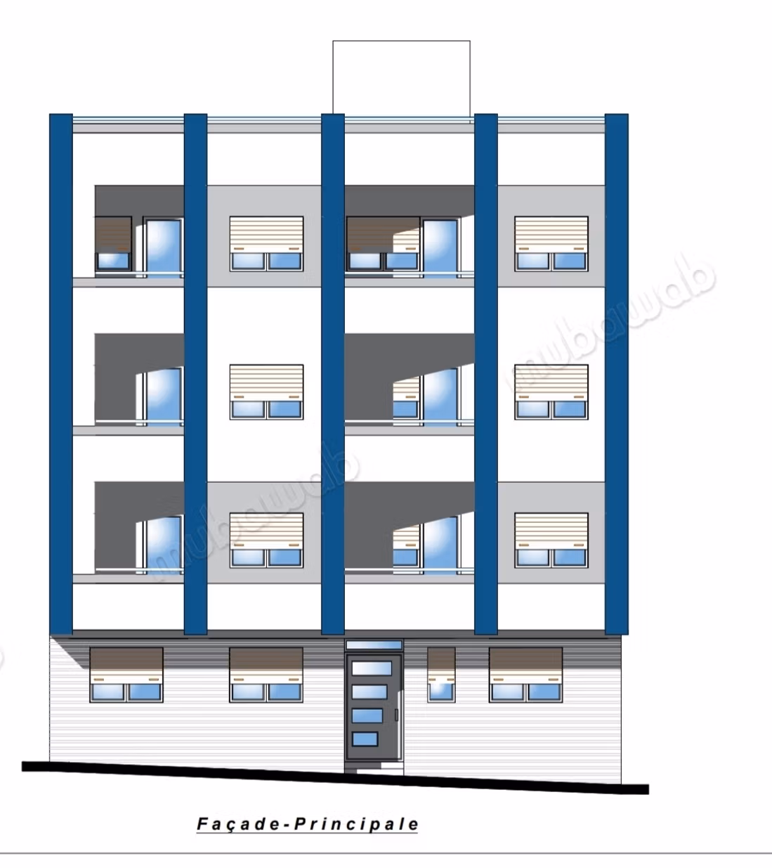 Vend appartement à Al Hoceima. Surface totale 60 m². Cuisine...