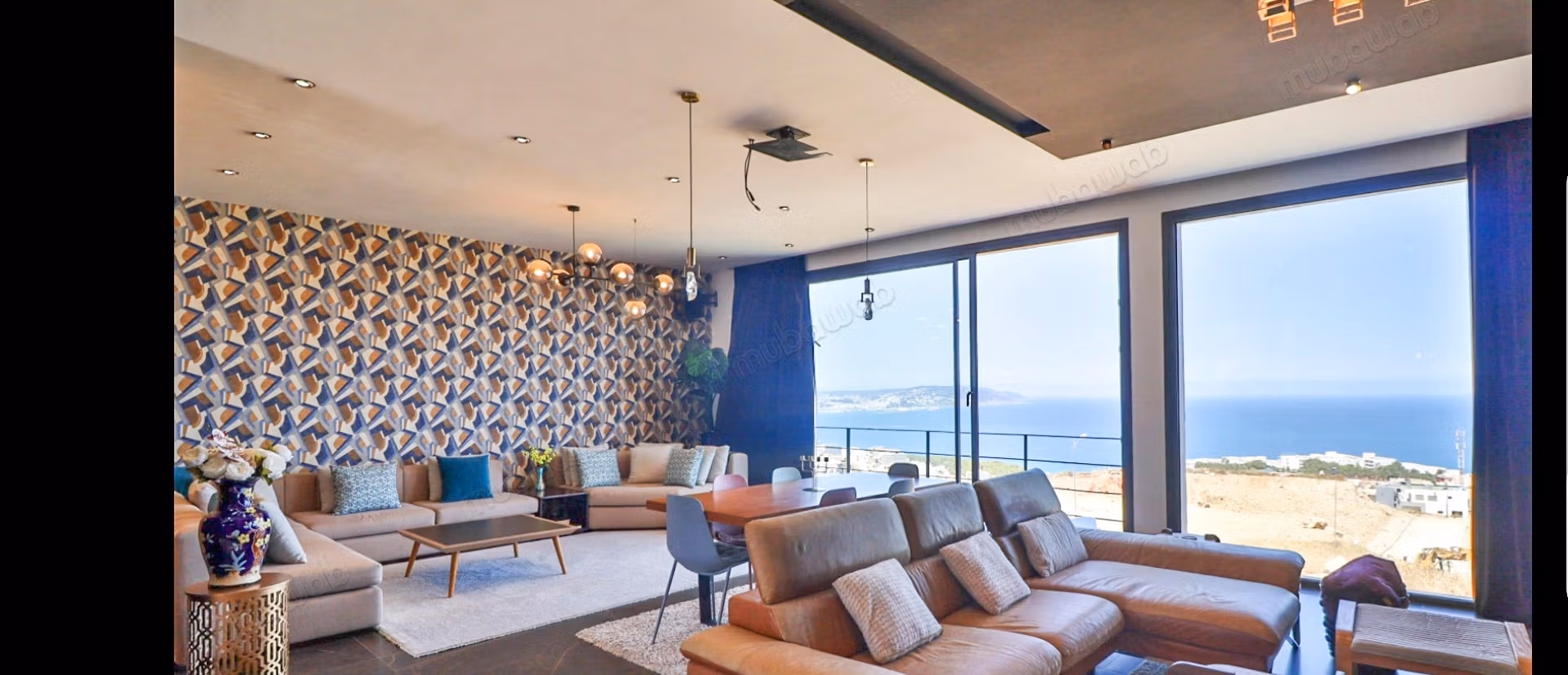 For rent villa with panoramic view over Tangier bay
