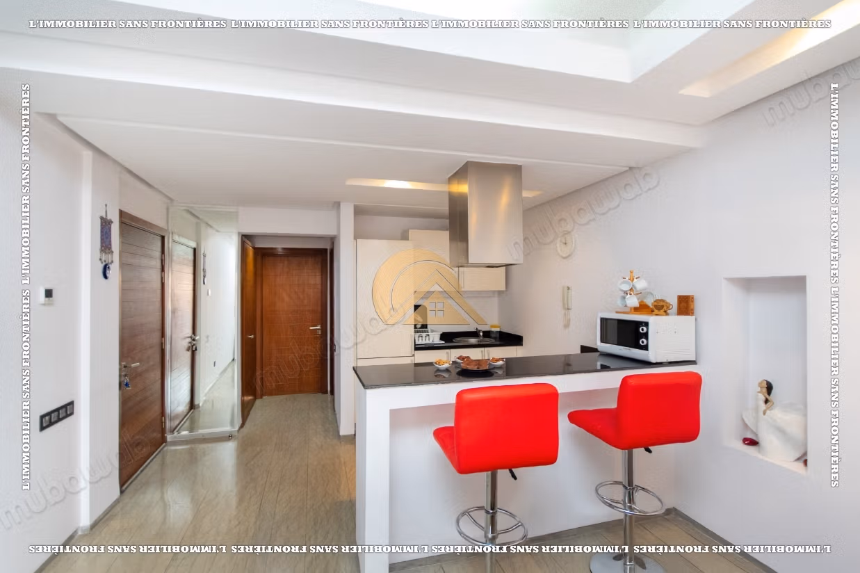 Gemeubileerd appartement te huur in Gueliz, Marrakech – 4e verdieping met terras – 60 m²
