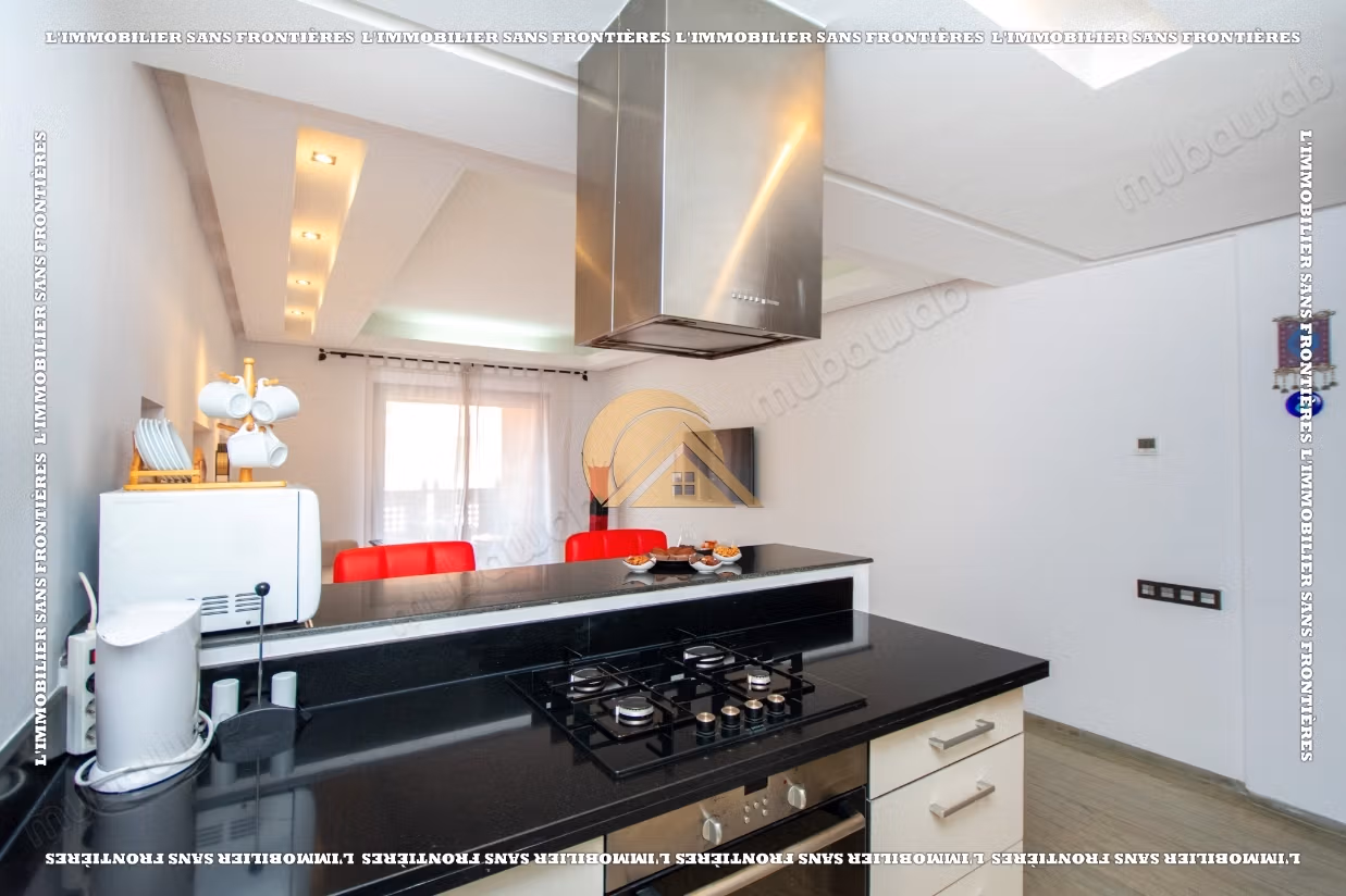 Gemeubileerd appartement te huur in Gueliz, Marrakech – 4e verdieping met terras – 60 m²