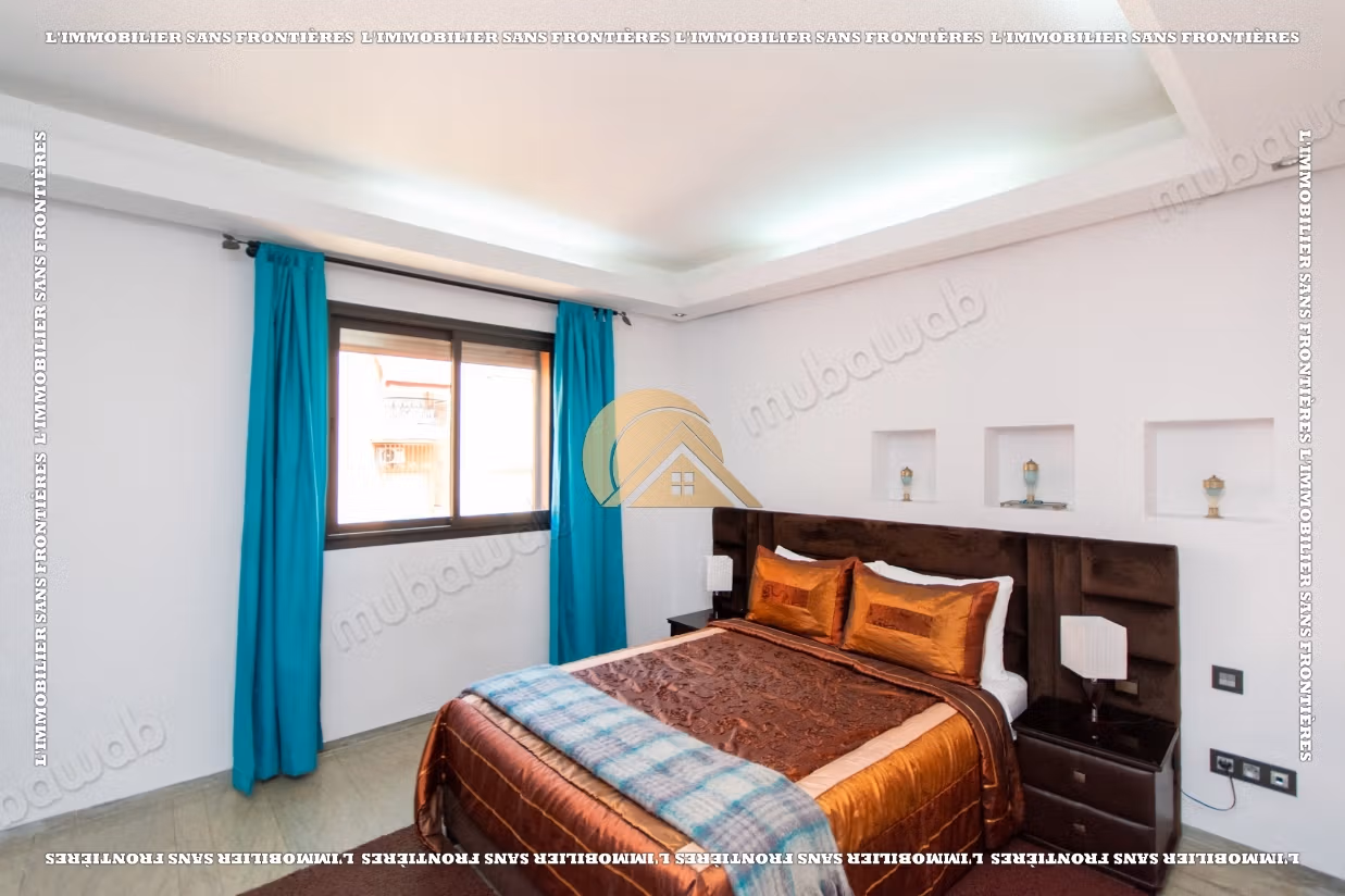 Gemeubileerd appartement te huur in Gueliz, Marrakech – 4e verdieping met terras – 60 m²