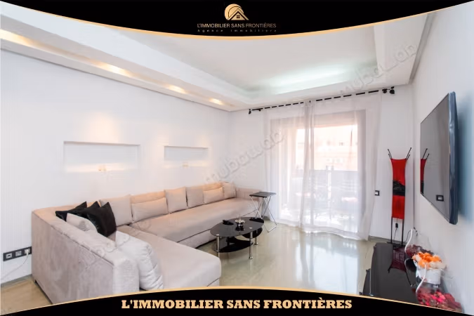 Appartement meublé à louer à Guéliz, Marrakech – 4ᵉ étage avec terrasse – 60 m²