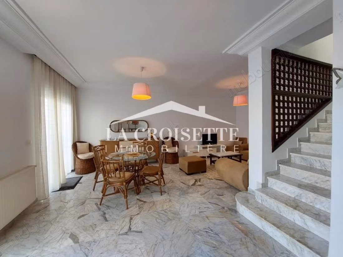 Doppia con giardino S4 arredata a La Marsa