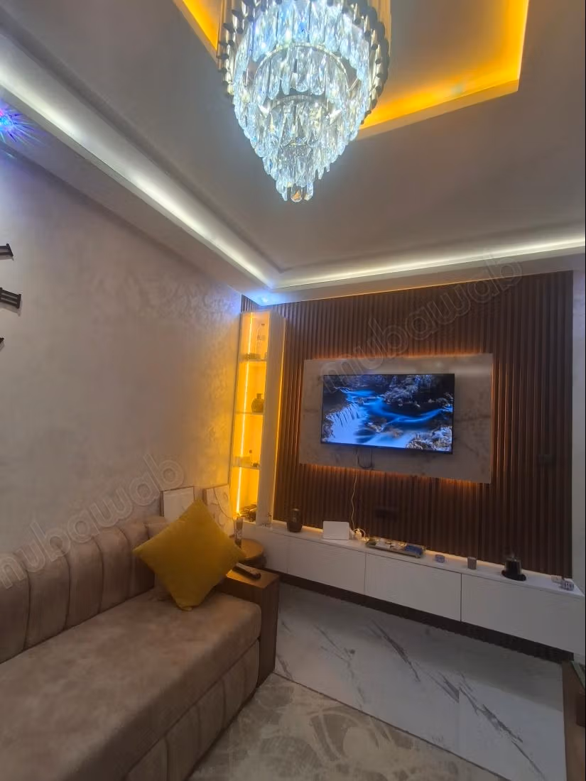 Mooie appartement te koop in de Hassani-buurt van Tanger. Oppervlakte 64 m². Gemeubileerd
