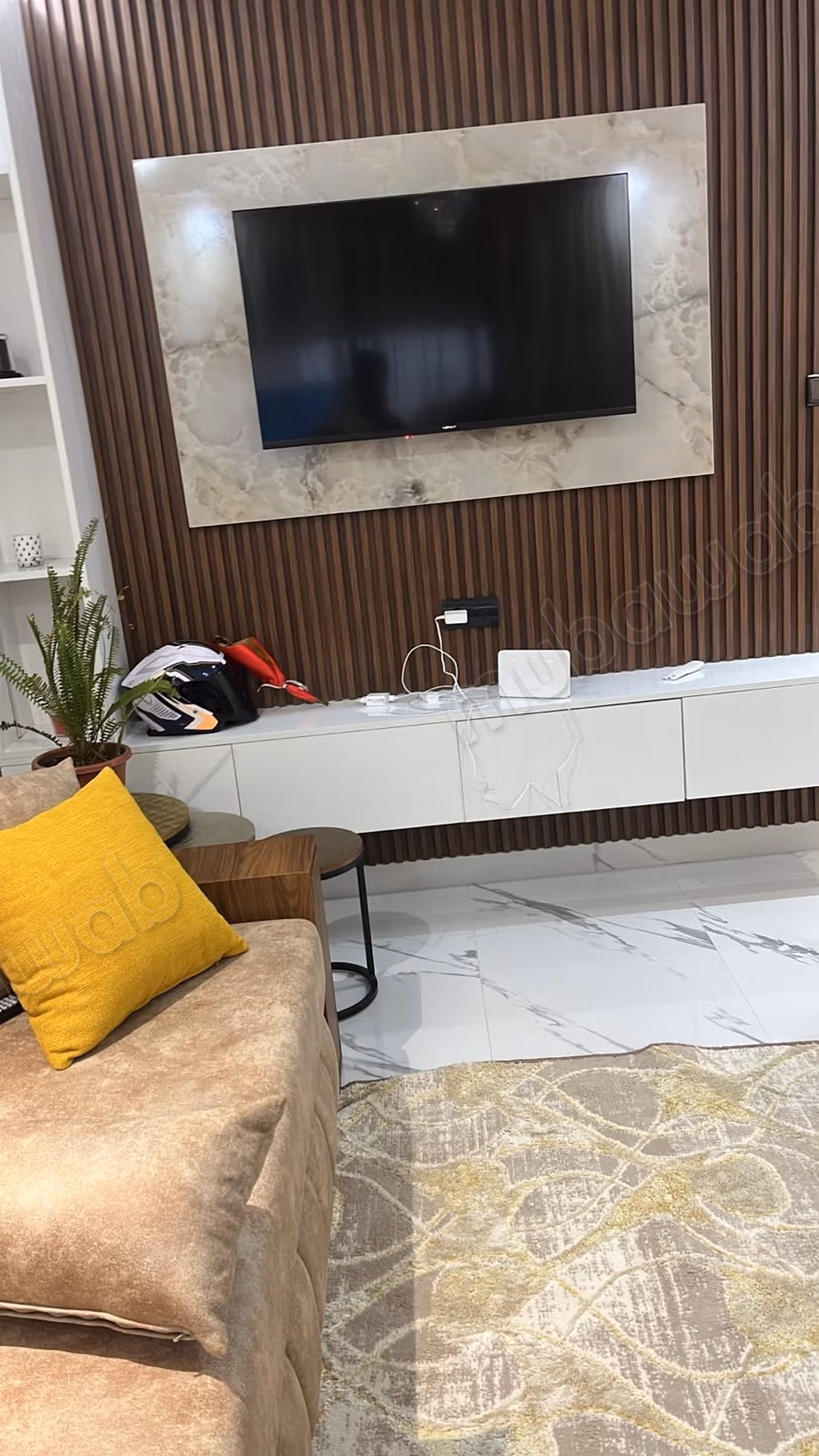 Mooie appartement te koop in de Hassani-buurt van Tanger. Oppervlakte 64 m². Gemeubileerd