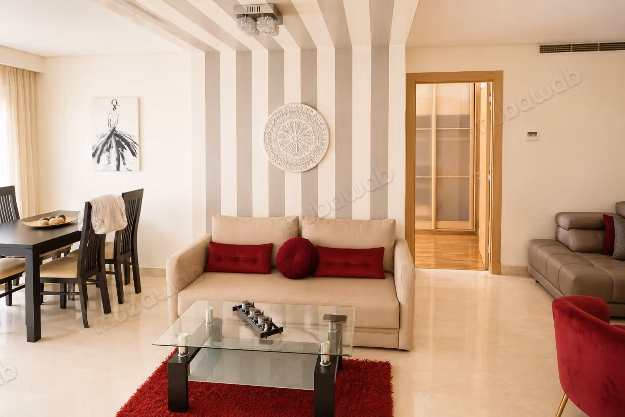 Hoge kwaliteit gemeubileerd 2-slaapkamer appartement van 78 m² te huur - Palmier, Casablanca