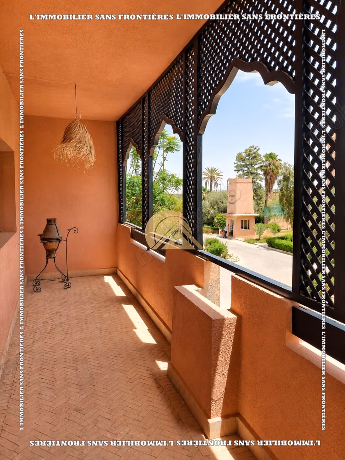 Furnished apartment for rent on the Casablanca road with a shared pool