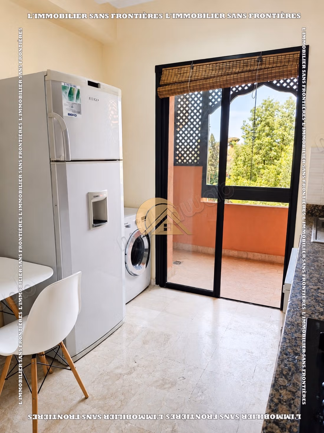 Furnished apartment for rent on the Casablanca road with a shared pool