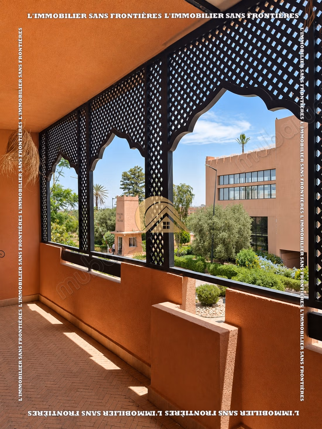Furnished apartment for rent on the Casablanca road with a shared pool