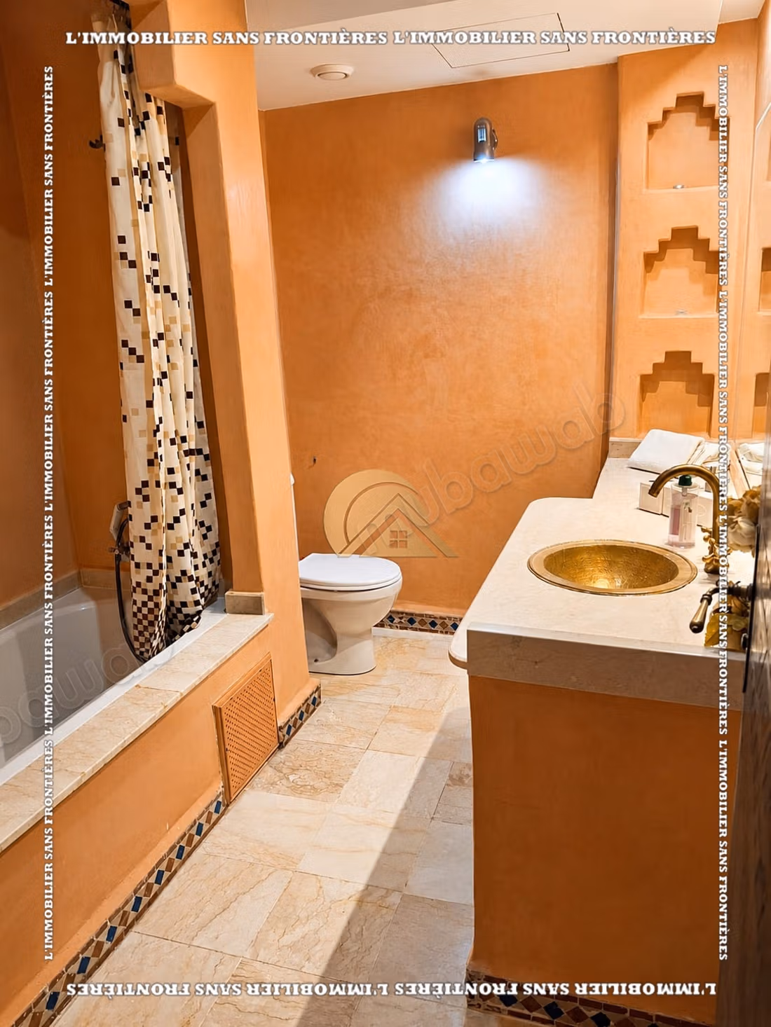Furnished apartment for rent on the Casablanca road with a shared pool