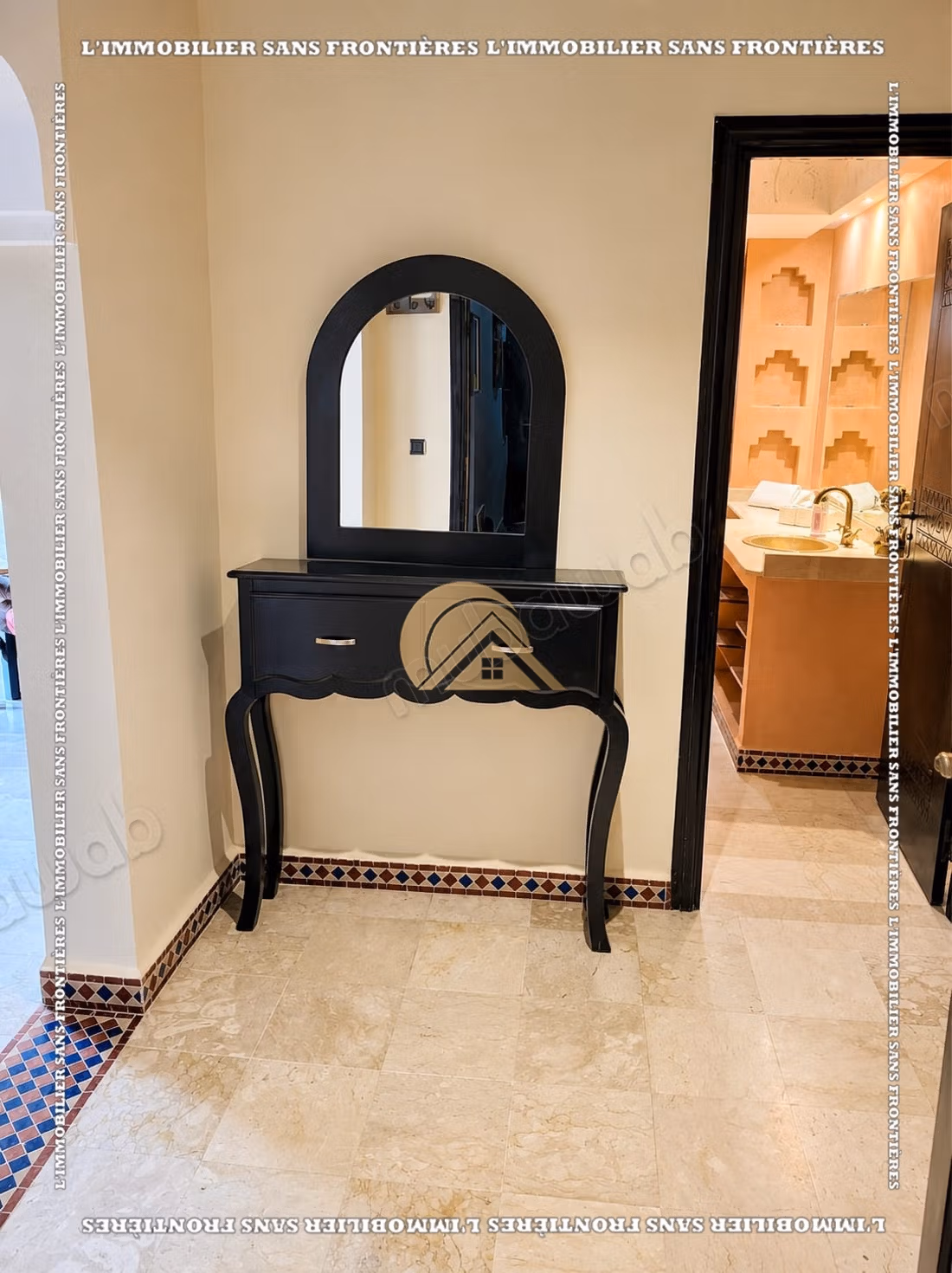 Furnished apartment for rent on the Casablanca road with a shared pool