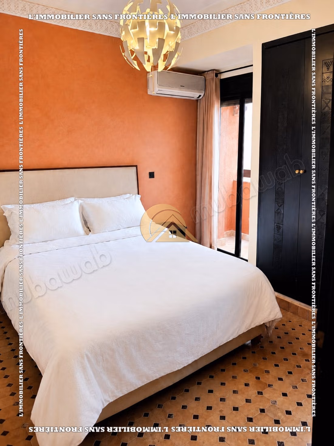 Furnished apartment for rent on the Casablanca road with a shared pool