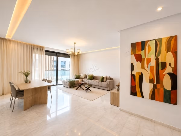 Apartamento en alquiler en Casablanca Finance City. 2 habitaciones agradables. Bien amueblado