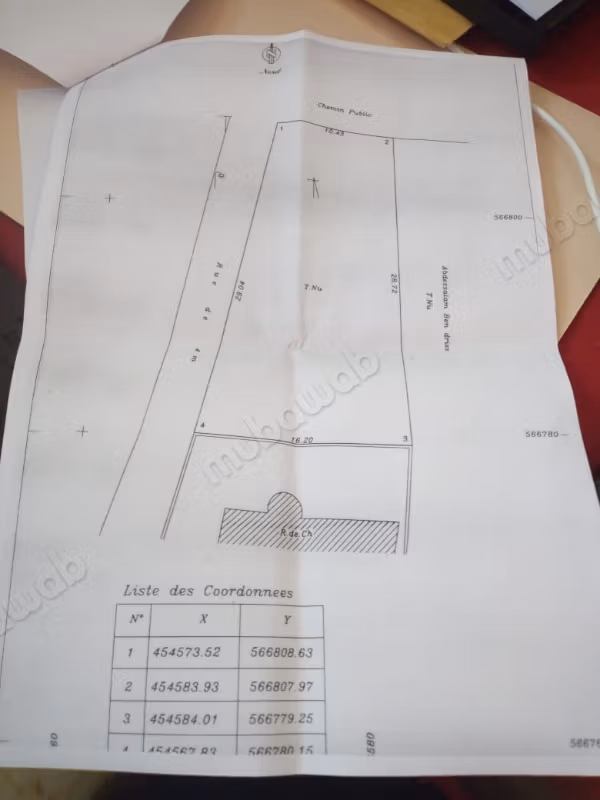 Prachtig stuk grond te koop in Kénitra. Oppervlakte 382 m²