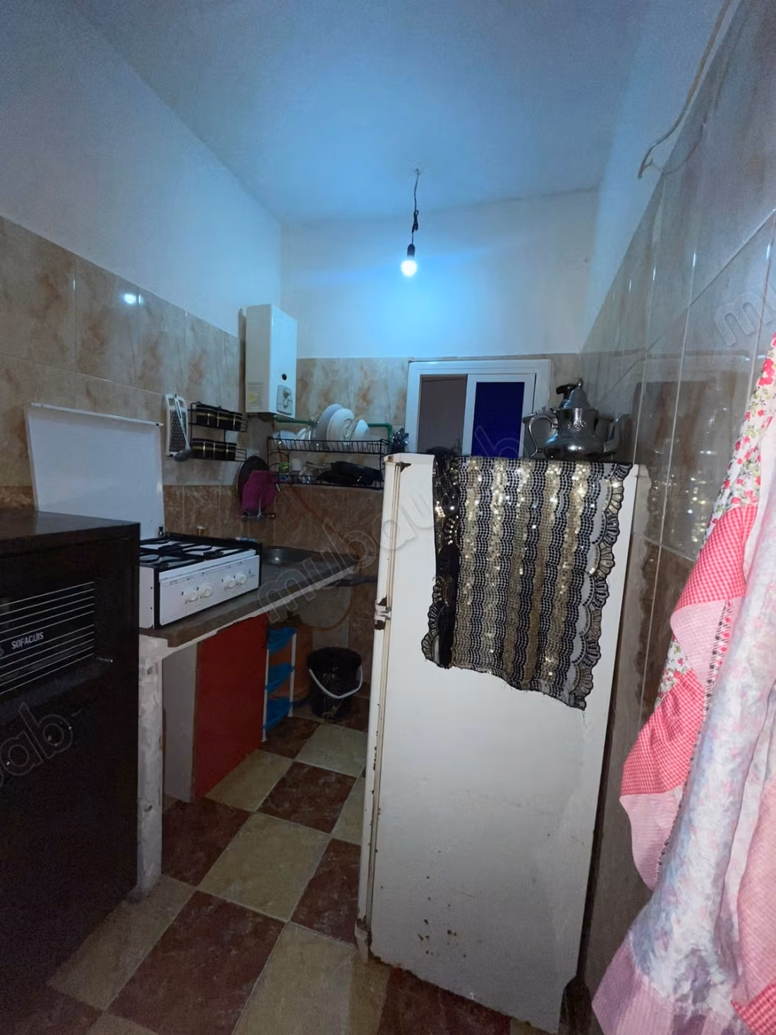 Apartment rental in Martil. 1 beautiful room. Satellite system and Moroccan lounge