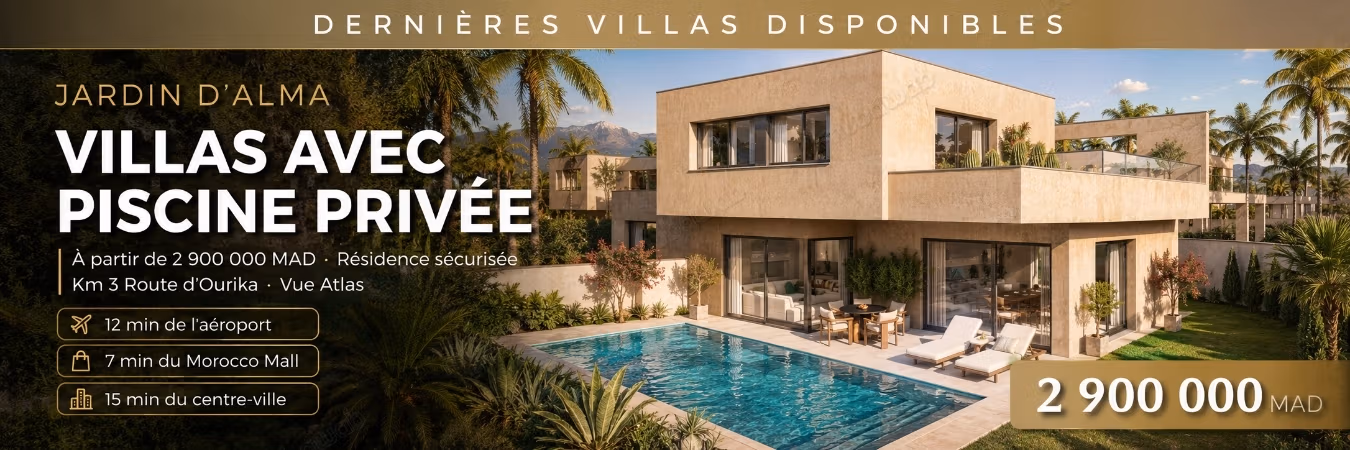 Villa de luxe à vendre à Route de l'Ourika. 3 chambres agréables
