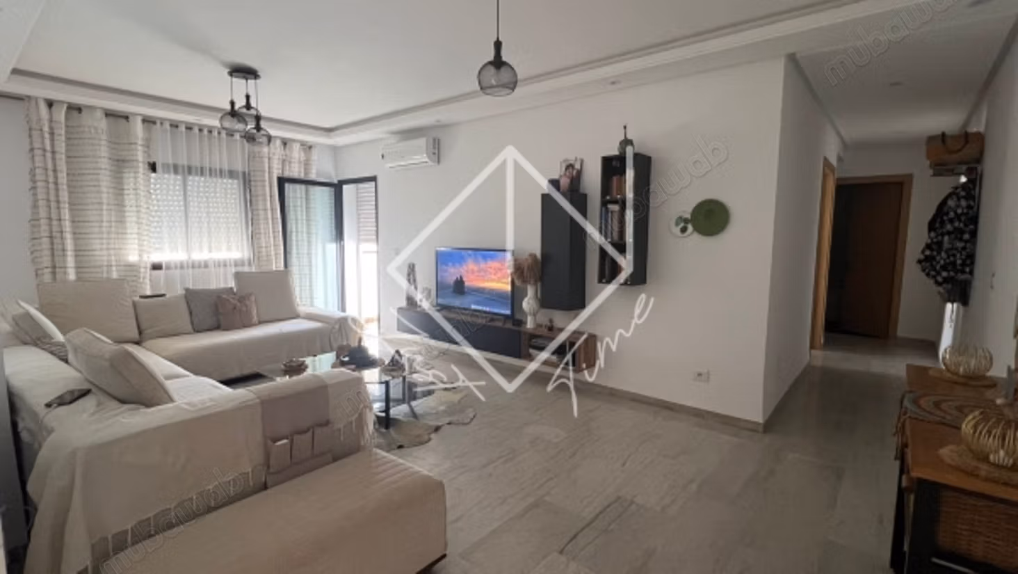 Appartement S2 non meublé à louer à riadh landalou