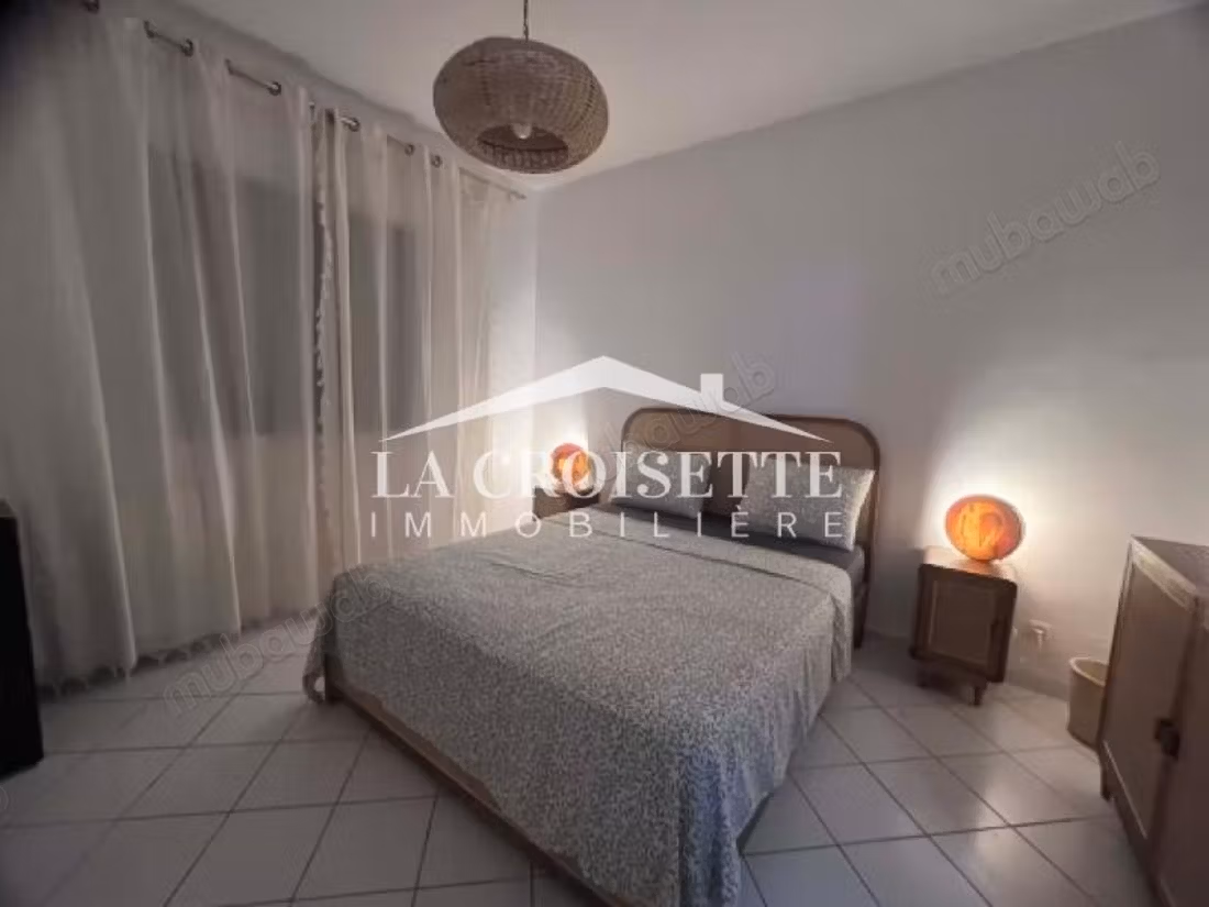 Furnished S3 duplex with garden in Gammarth
