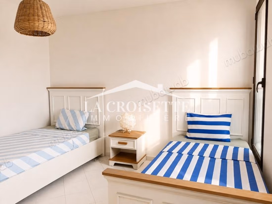 Furnished S3 duplex with garden in Gammarth