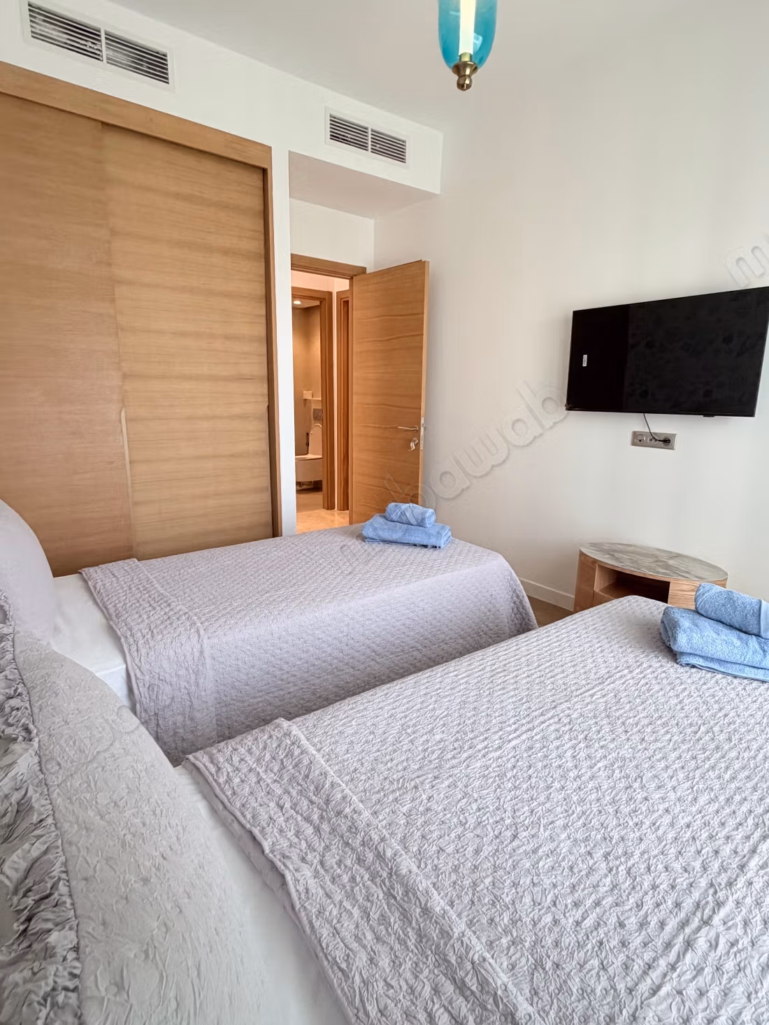 Apartment location at Marina Bay Tangier two bedrooms with pool in the residence