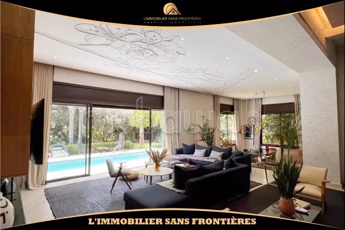 Villa meublée de standing à louer à Amelkis 
avec piscine privée