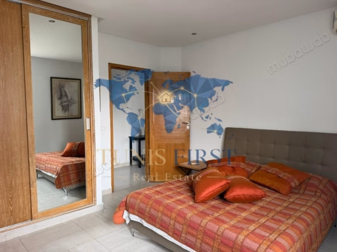 A Louer Étage Villa S3 Meublé à La Marsa