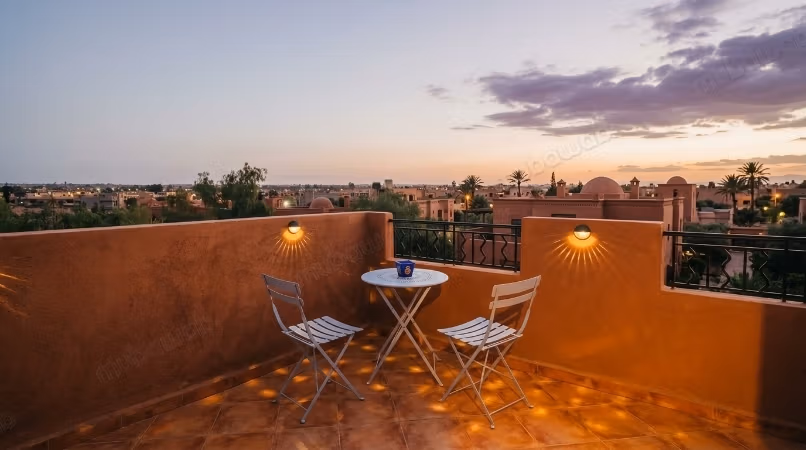 Appartement meublé avec rooftop à louer dans la palmeraie