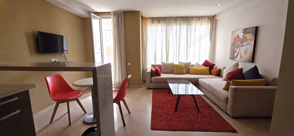 Estudio amueblado 48m2 3er piso Con aire acondicionado Terraza Maarif