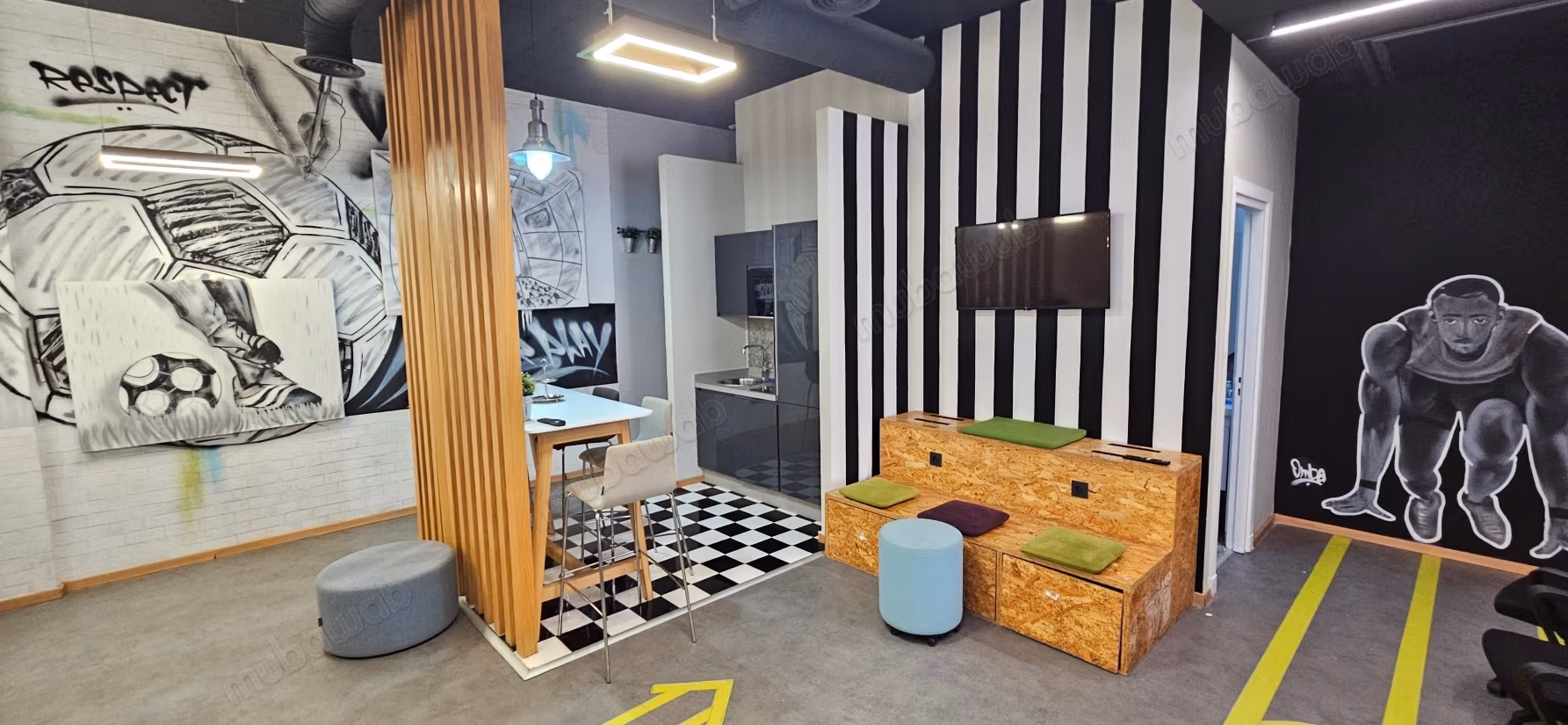 Premium gemeubeld kantoor van 130 m2 in Sidi Maarouf