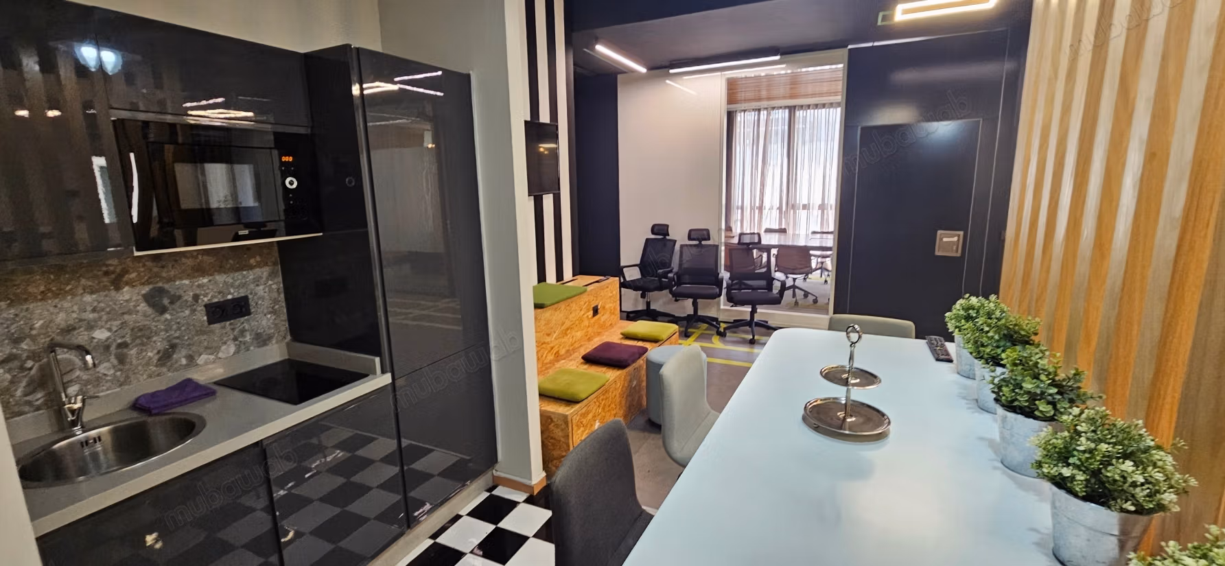 Premium gemeubeld kantoor van 130 m2 in Sidi Maarouf