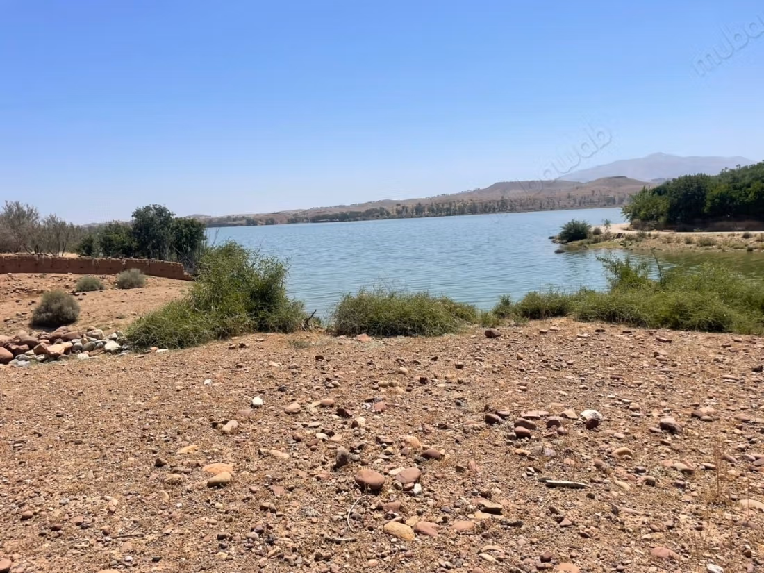 Waterfront land for sale or rent at Lalla Takarkoust dam
