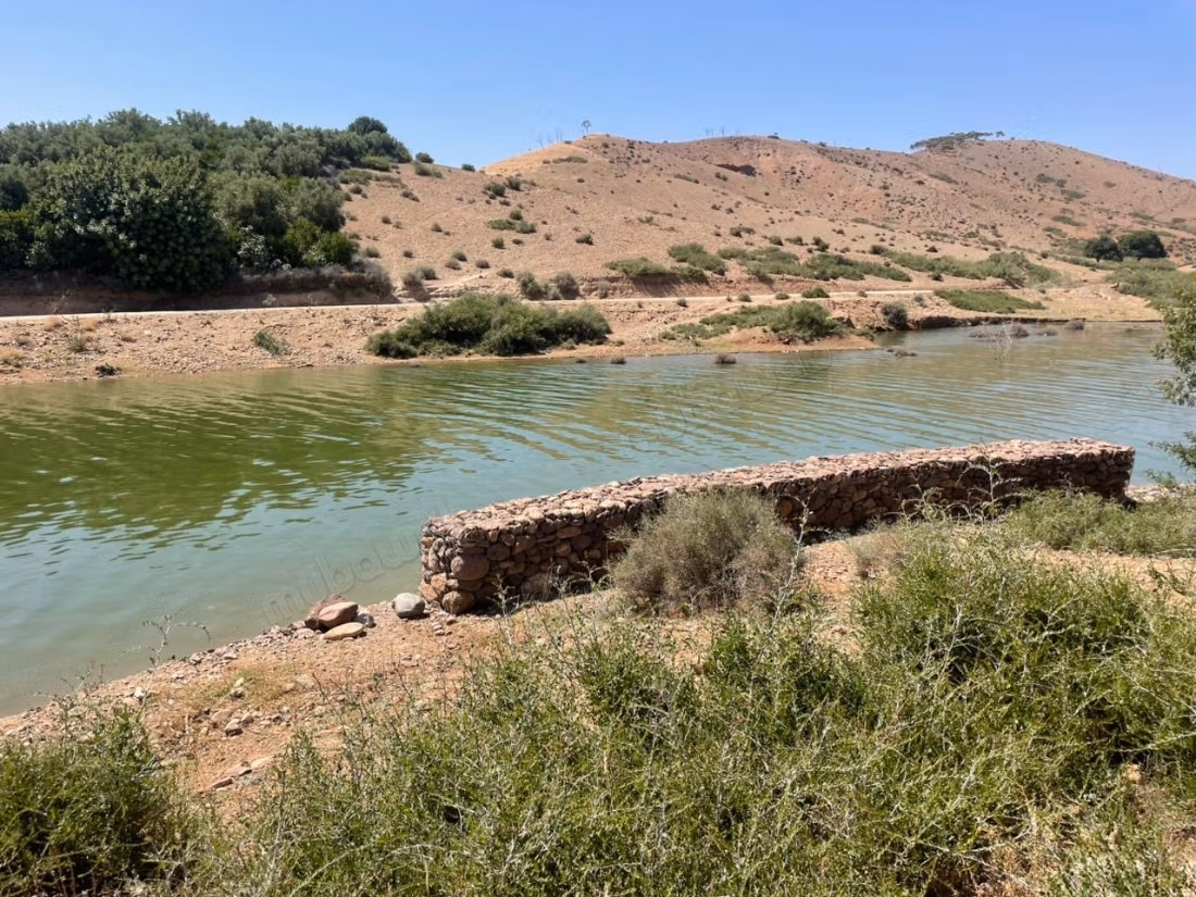 Waterfront land for sale or rent at Lalla Takarkoust dam