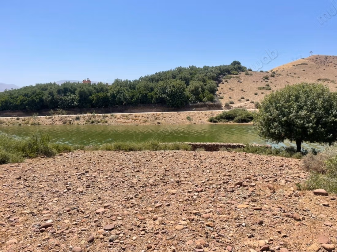 Waterfront land for sale or rent at Lalla Takarkoust dam