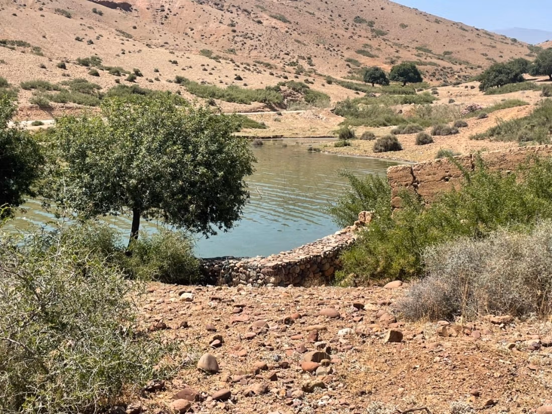 Waterfront land for sale or rent at Lalla Takarkoust dam