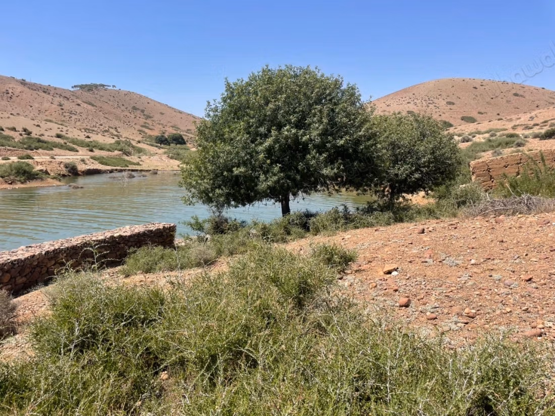 Waterfront land for sale or rent at Lalla Takarkoust dam