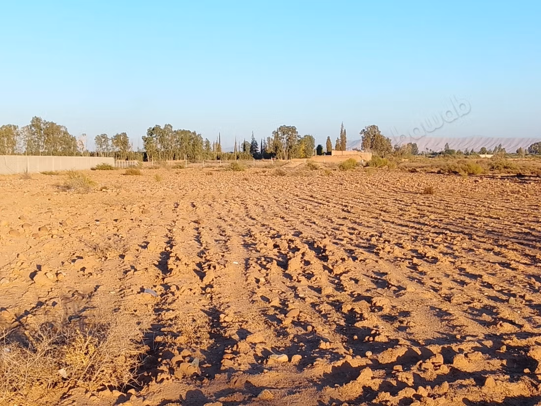 Grond van 1 hectare langs de Ourika-weg tegenover de Atlas