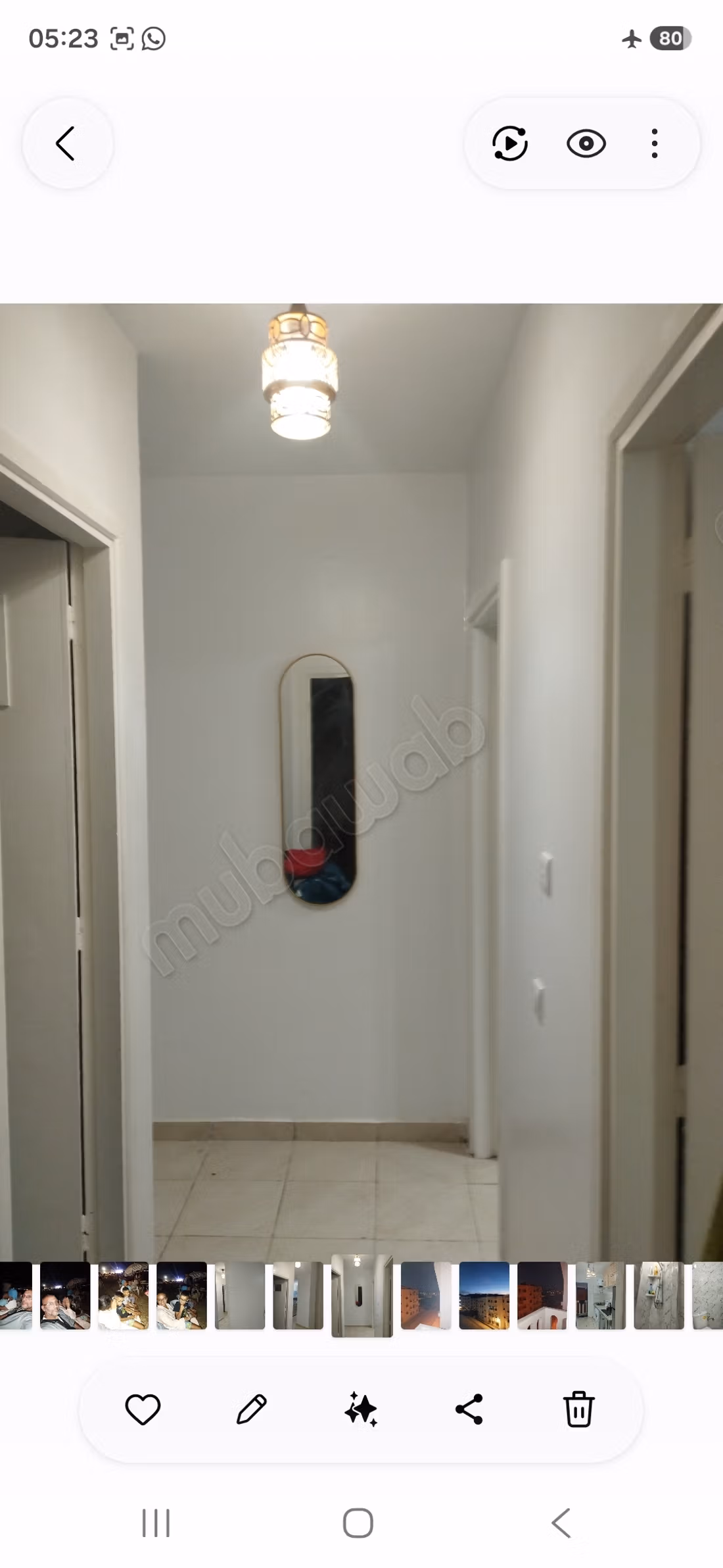 Appartement meuble
1ere etage
2 chambres