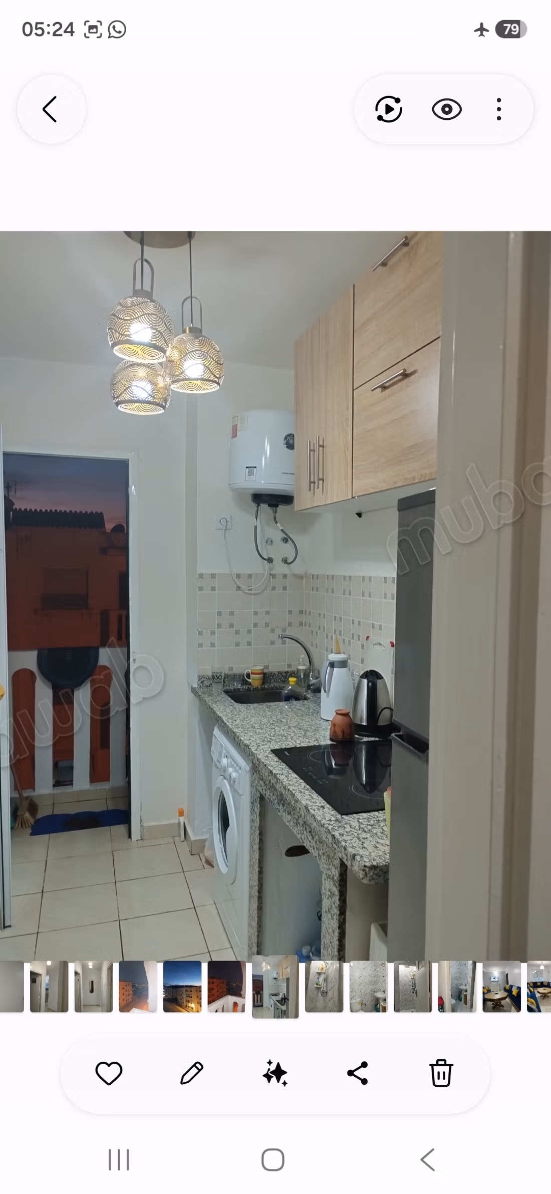 Appartement meuble
1ere etage
2 chambres