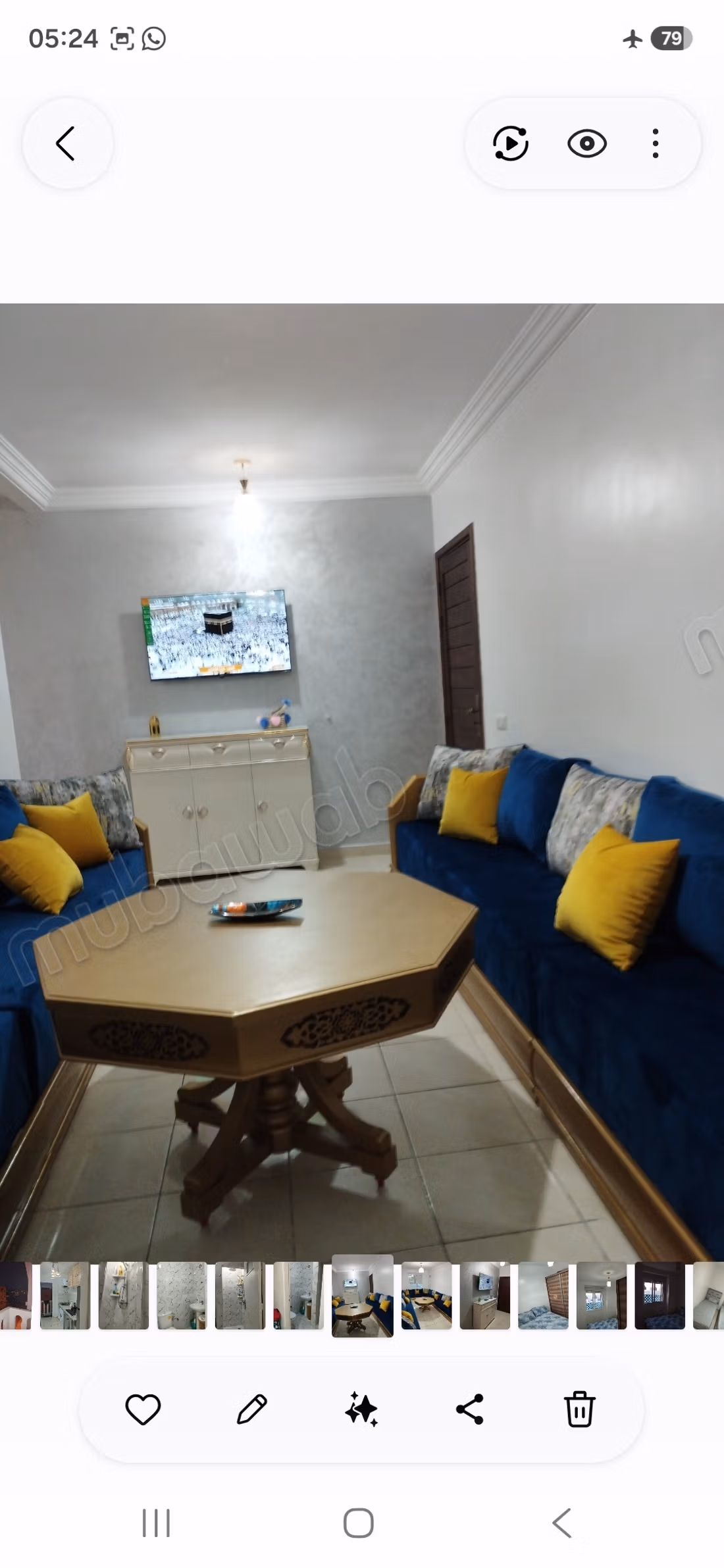 Appartement meuble 1ere etage 2 chambres