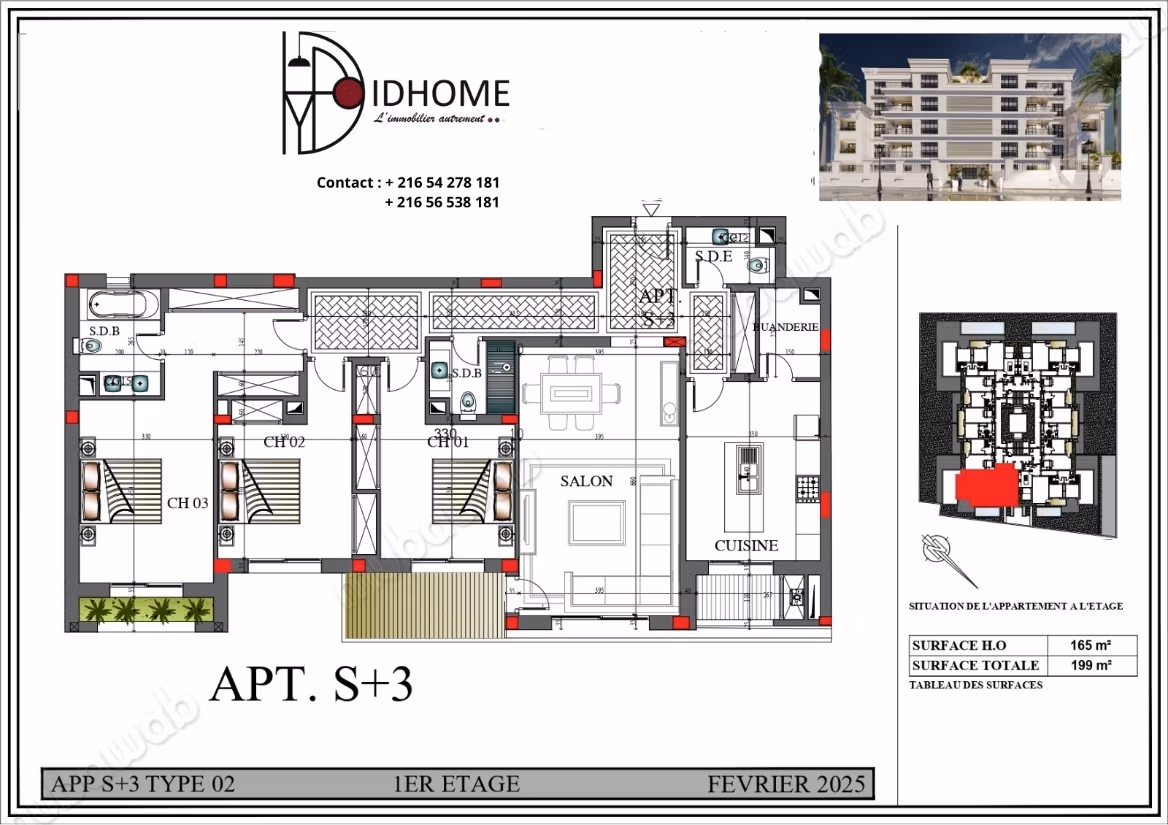 For sale Spacious S3 apartment of 199m² in M9