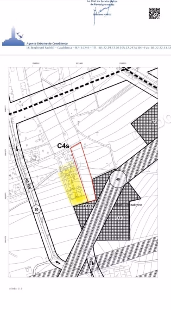 Zona di terreno edificio a Sidi Massaoud