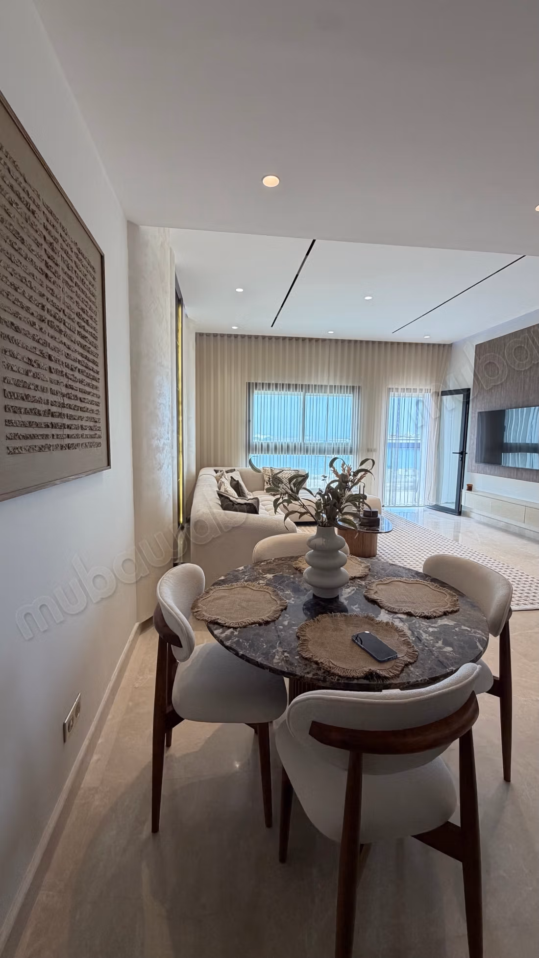 Superb apartment with sea view in LA MARINA with swimming pool