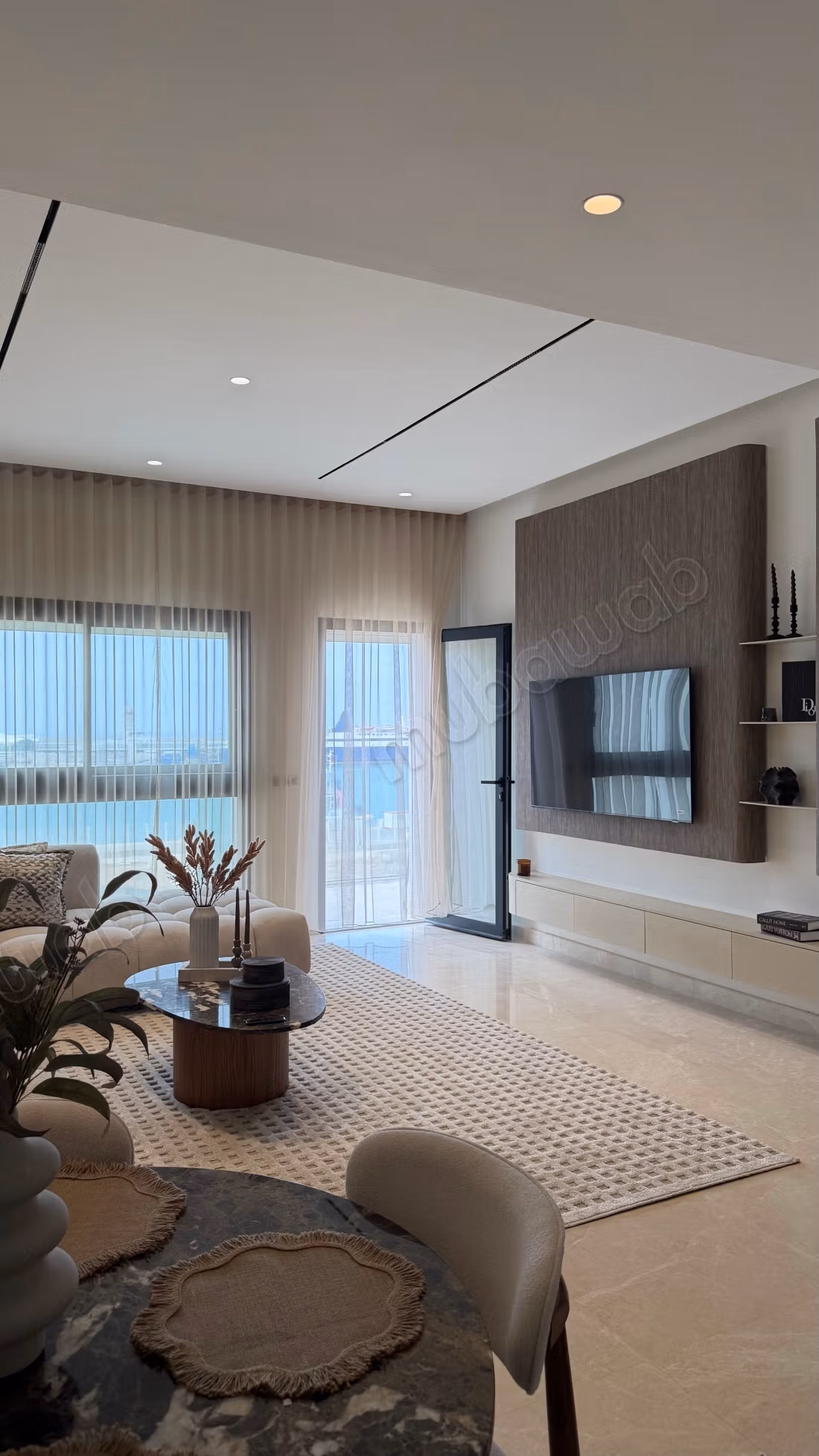 Superb apartment with sea view in LA MARINA with swimming pool