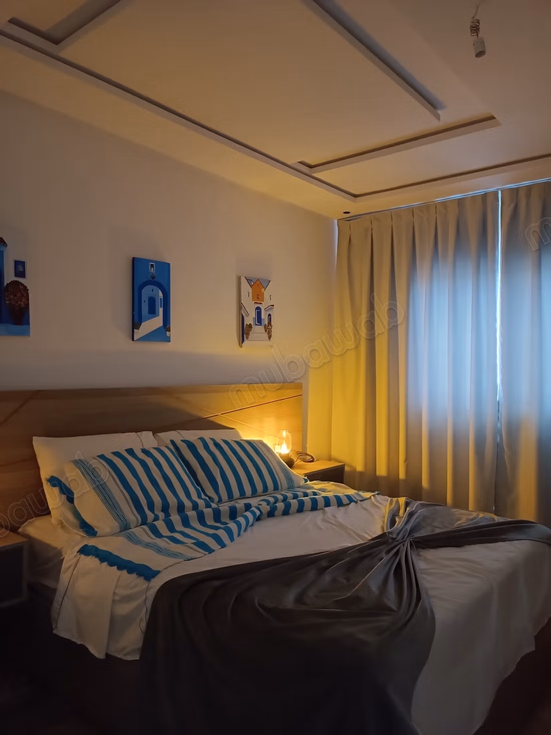 Apartments for rent in Chefchaouen. Total area 55 m². Traditional Moroccan living room, secure residence