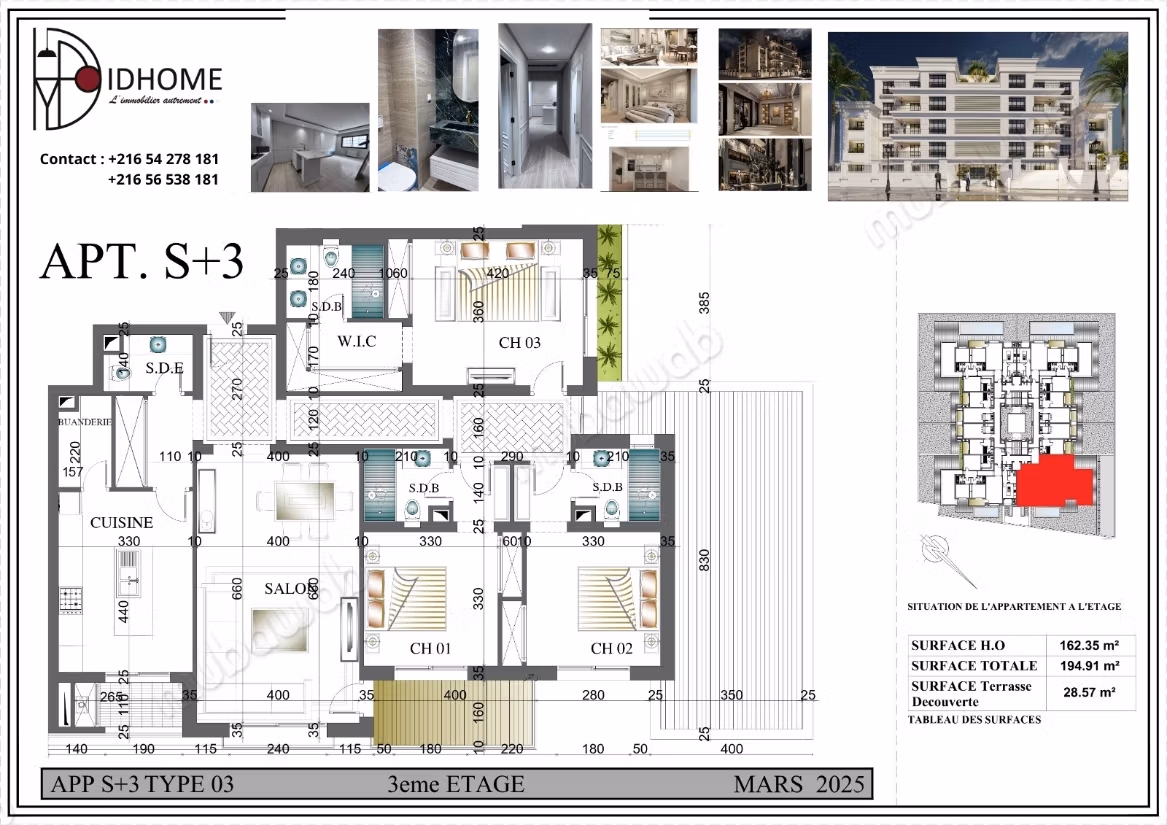 Spacious and well-arranged S3 apartment for sale