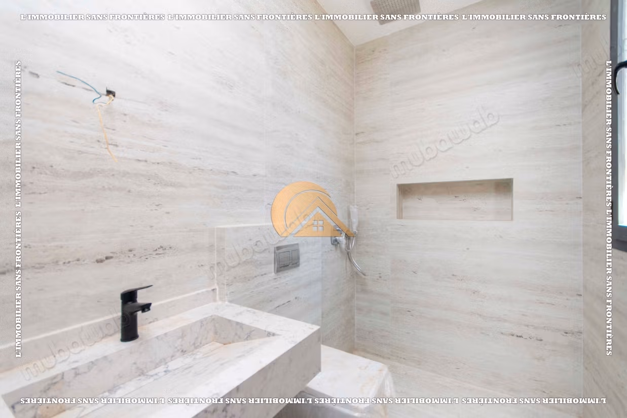 Empty villa with swimming pool and waterfall for sale in Targa