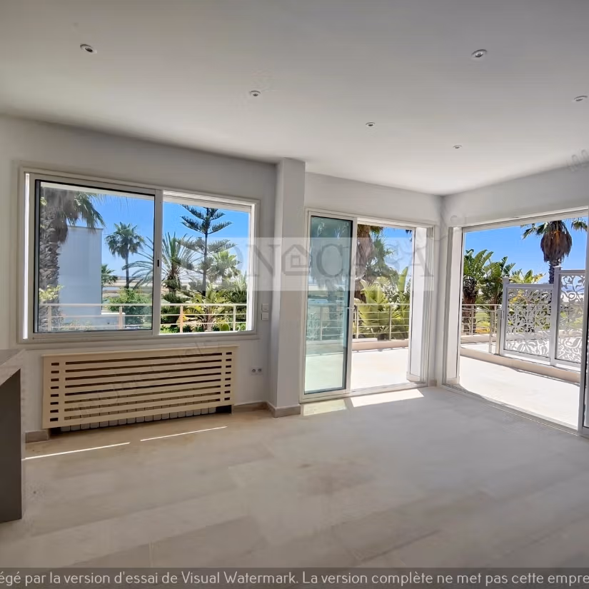 S2 avec terrasse vue dégagée à louer à Gammarth