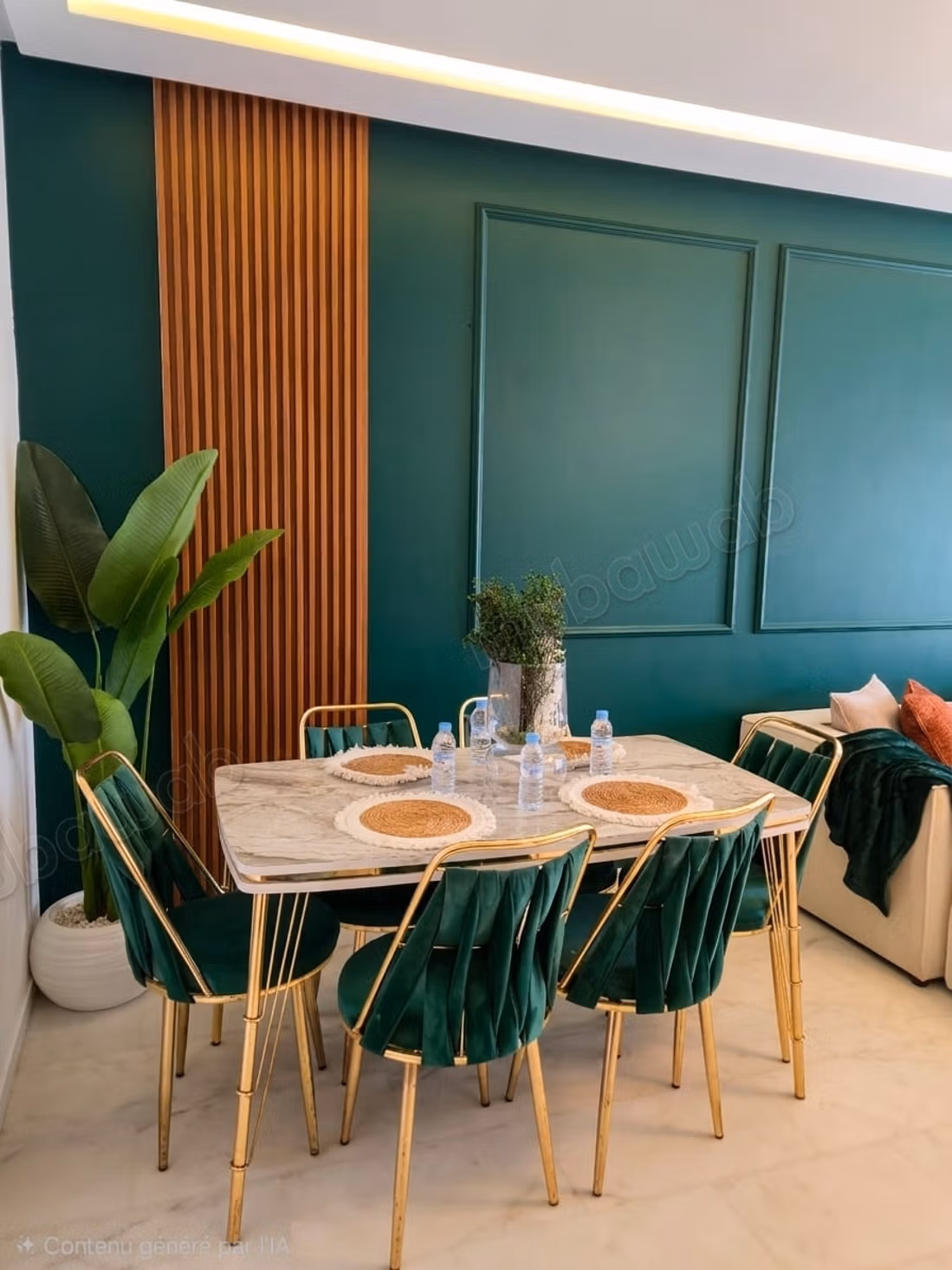 Location d'un appartement à Casablanca Finance City. 
2 chambres. 
Bien meublé